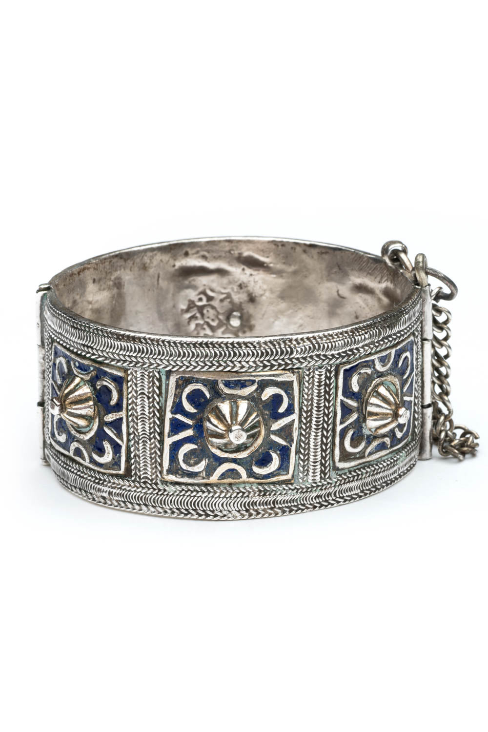 Antique Silver Berber Cuff Bracelet