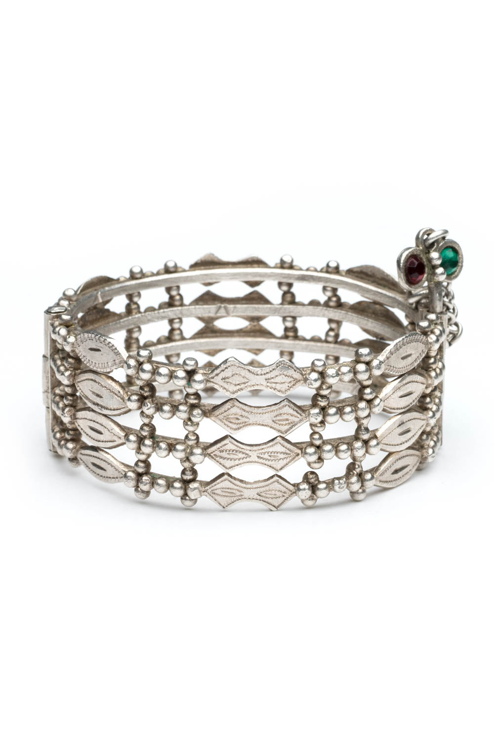 Antique Silver Berber Cuff Bracelet