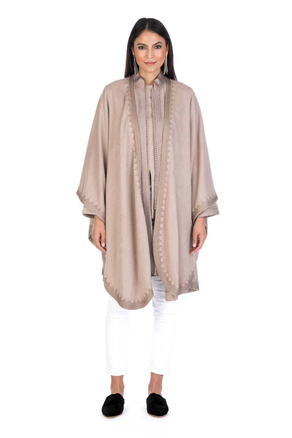 Oatmeal Moroccan Cashmere Cape