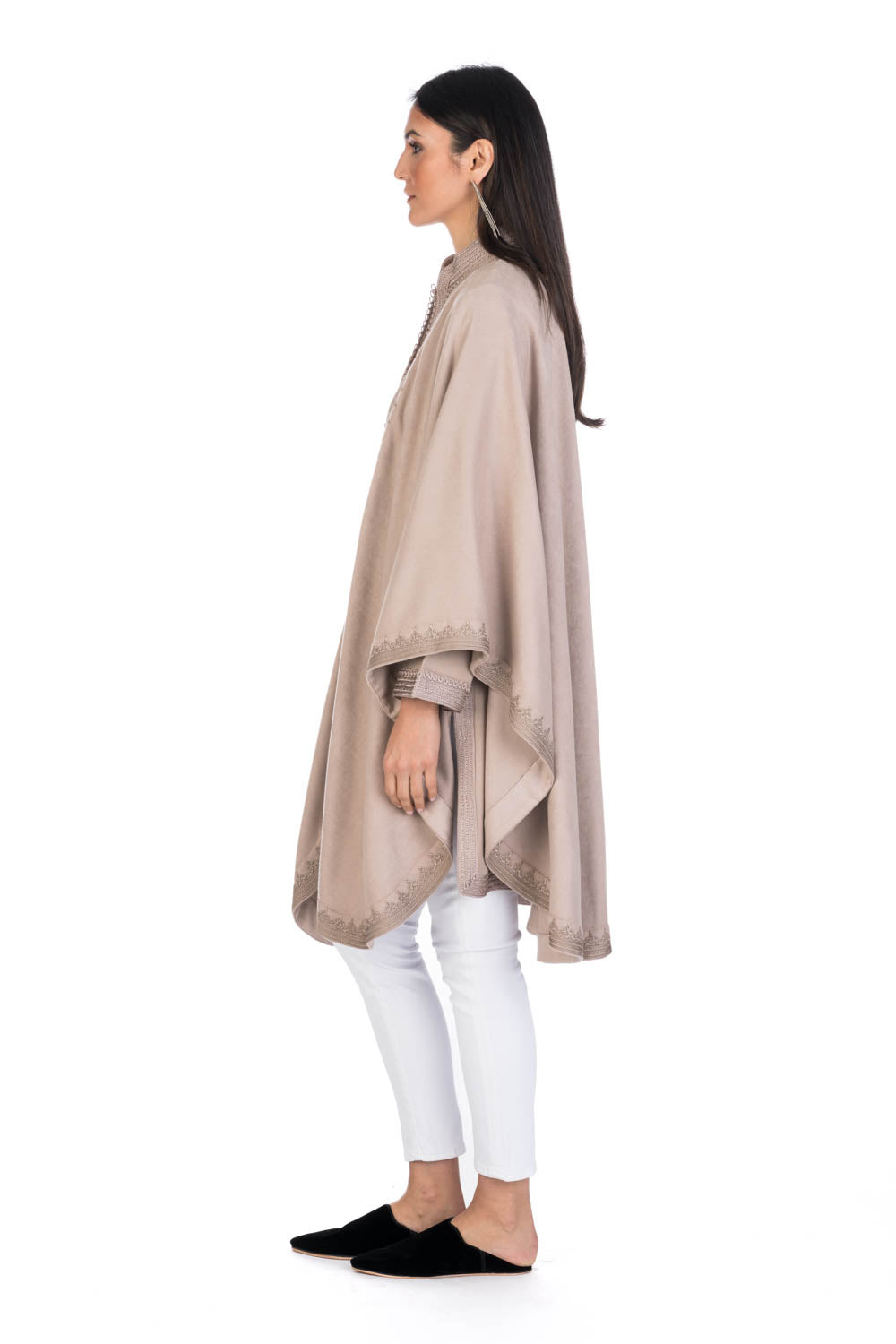 Oatmeal Moroccan Cashmere Cape