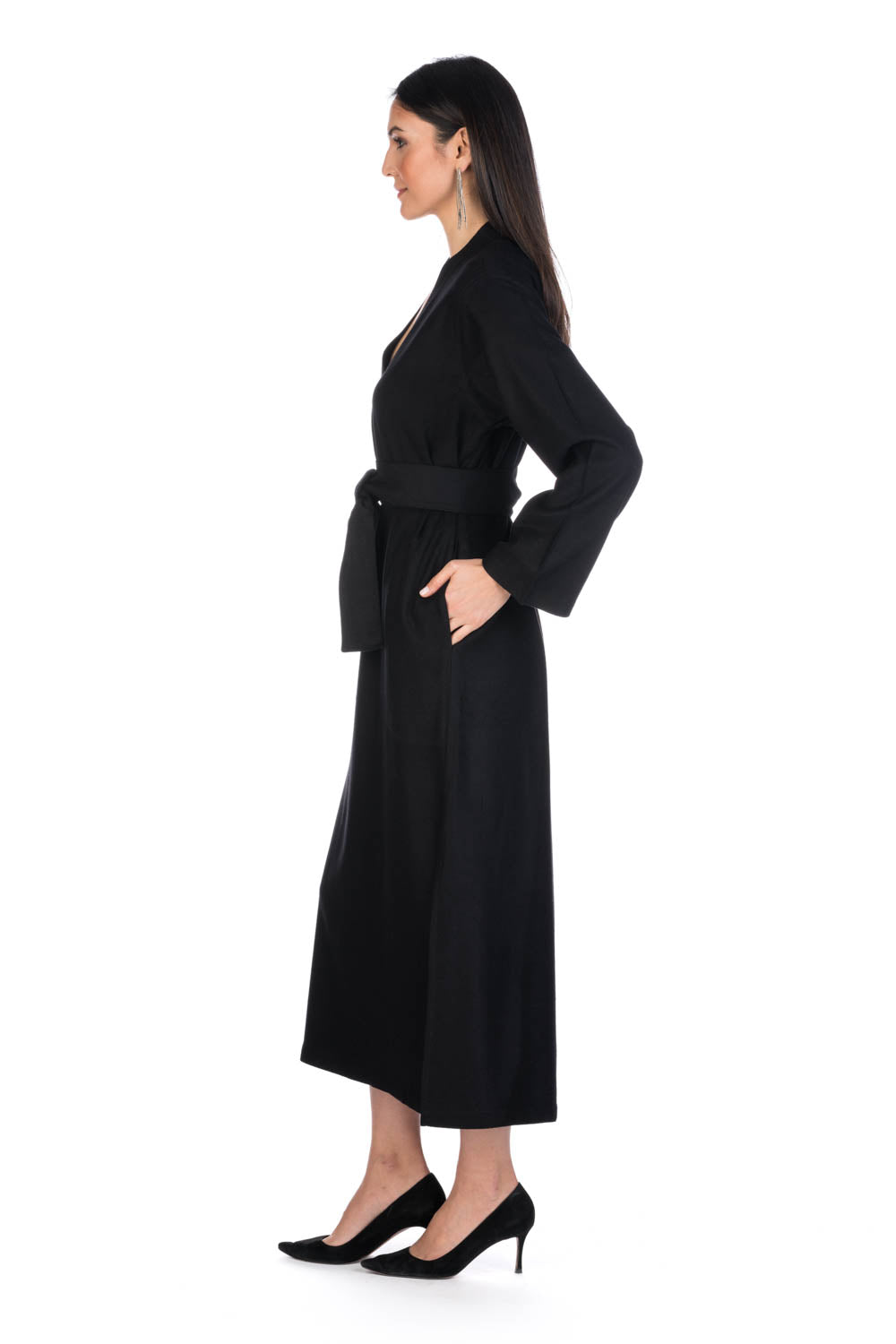 Black Moroccan Cashmere Dress