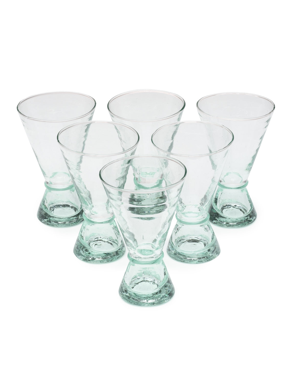 Large Handblown Atlas Glass (Set of 6)