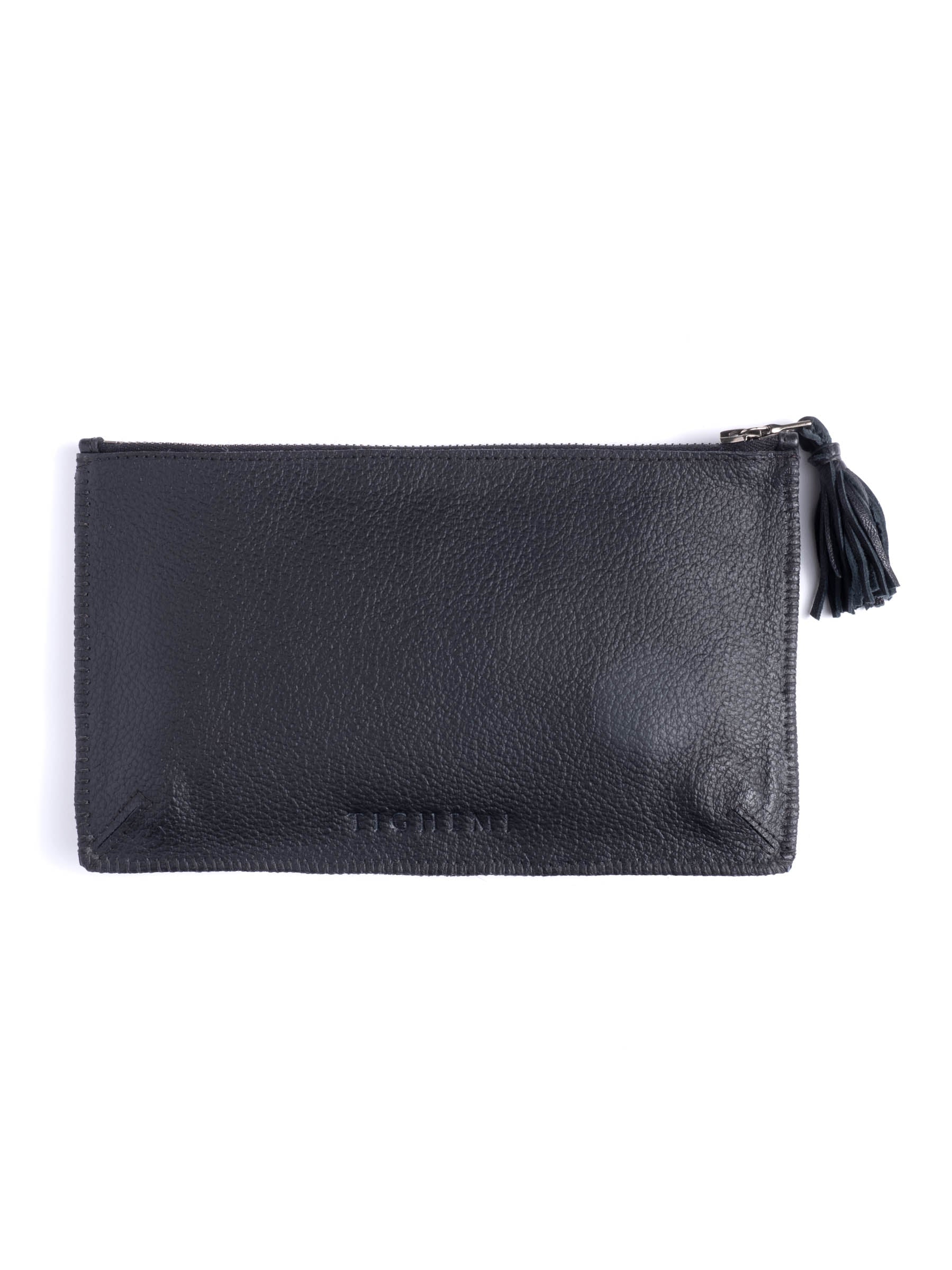 Black Pony Hair Pouch