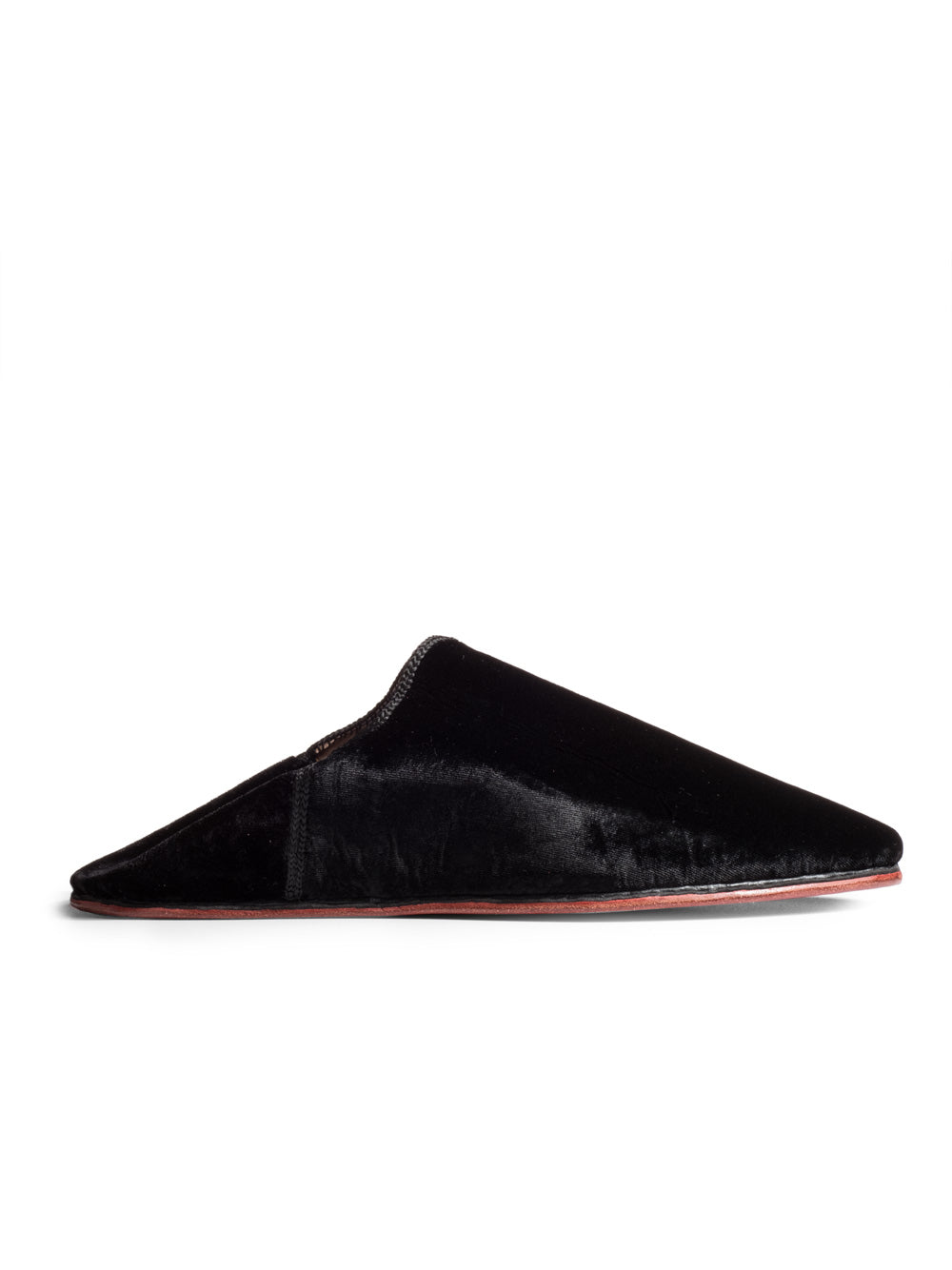 Black Velvet Babouche Slide
