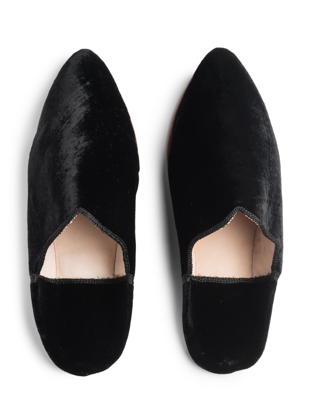 Black Velvet Babouche Slide
