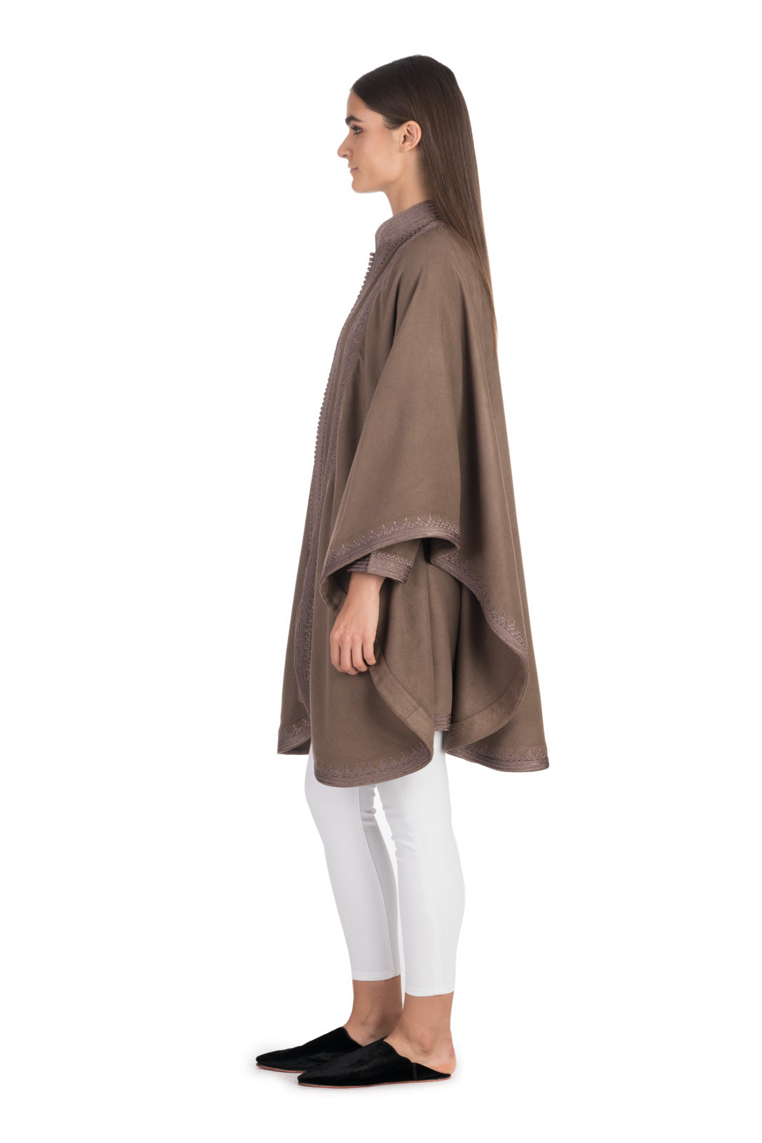 Taupe Moroccan Cashmere Cape