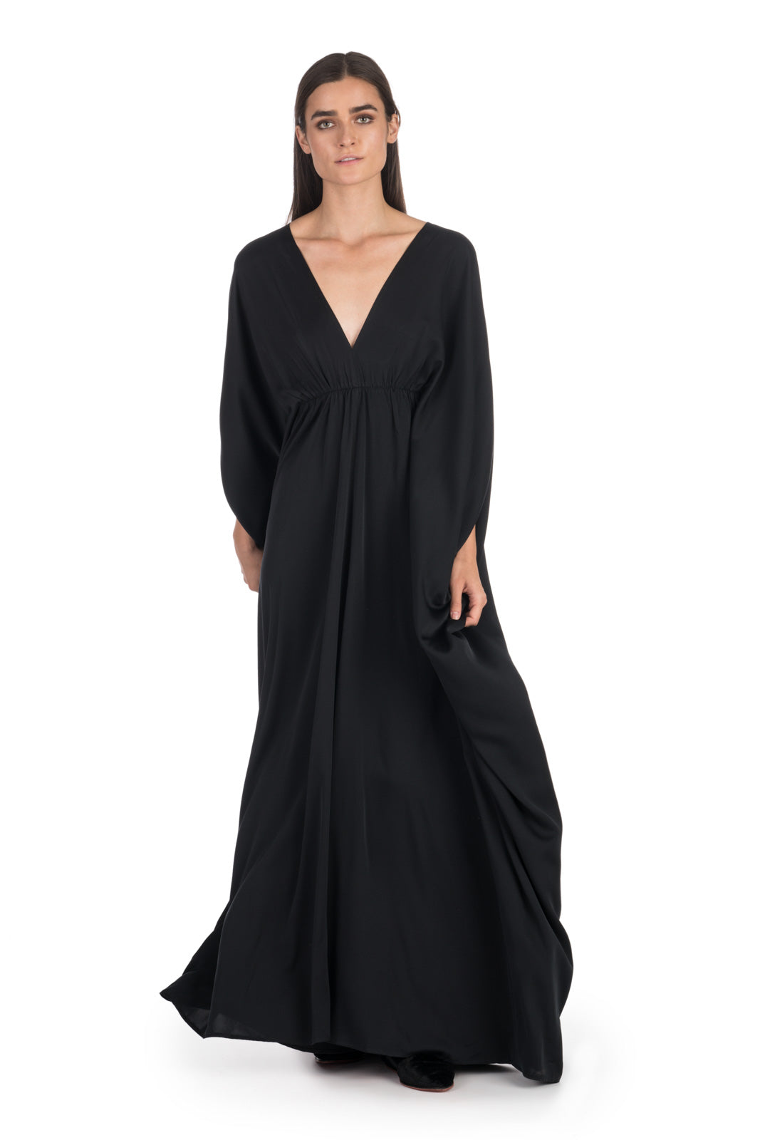 Black Silk Kaftan