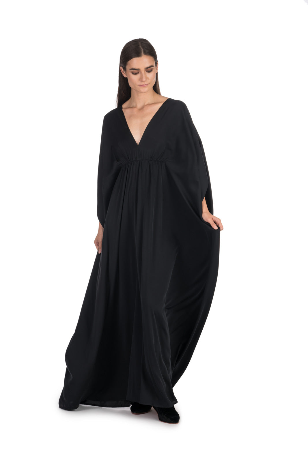 Black Silk Kaftan