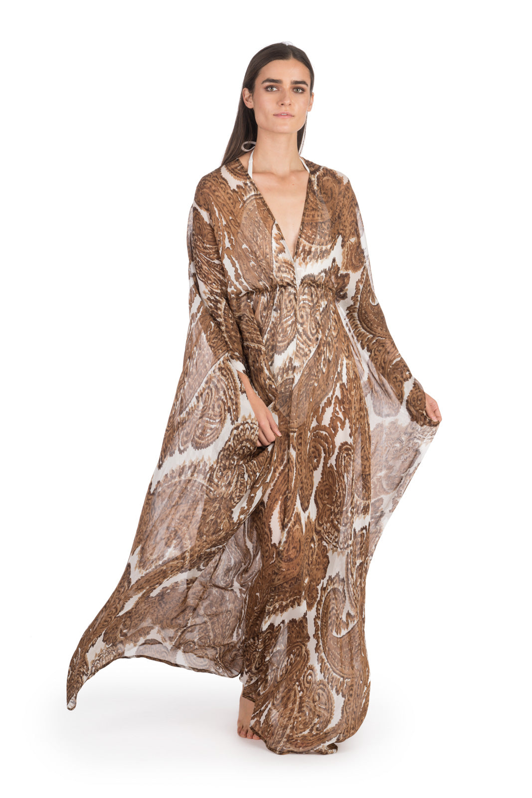 Paisley Silk Kaftan