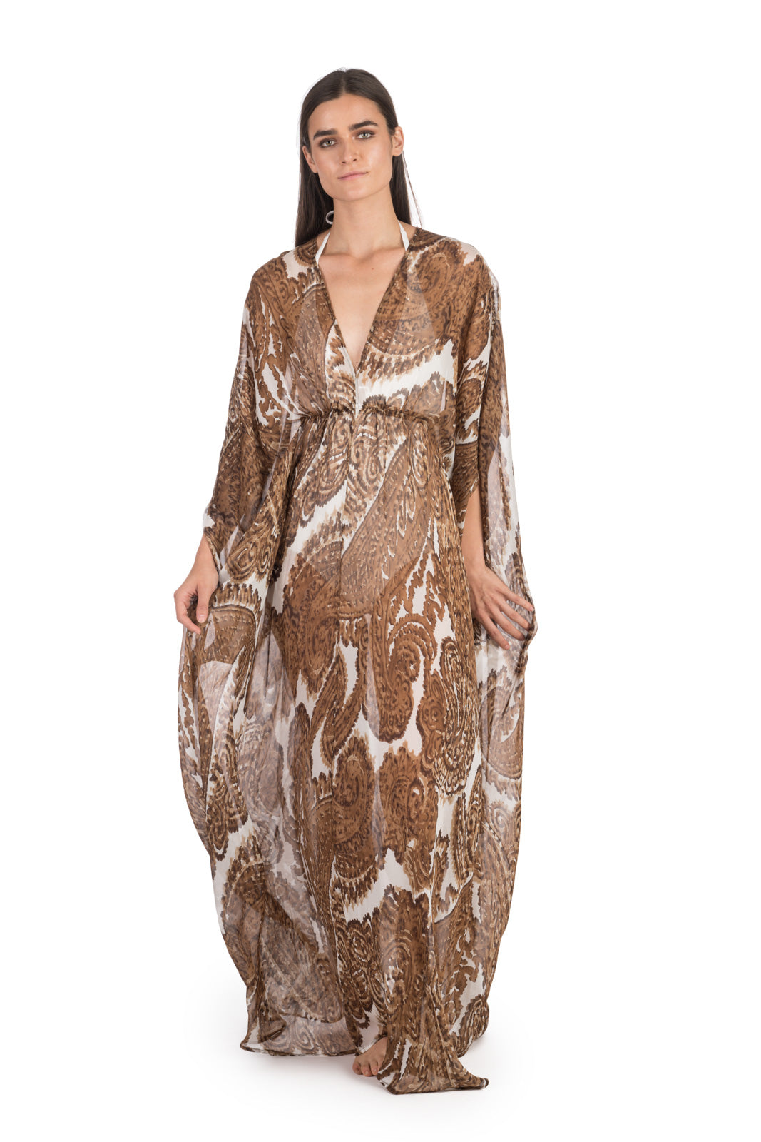 Paisley Silk Kaftan