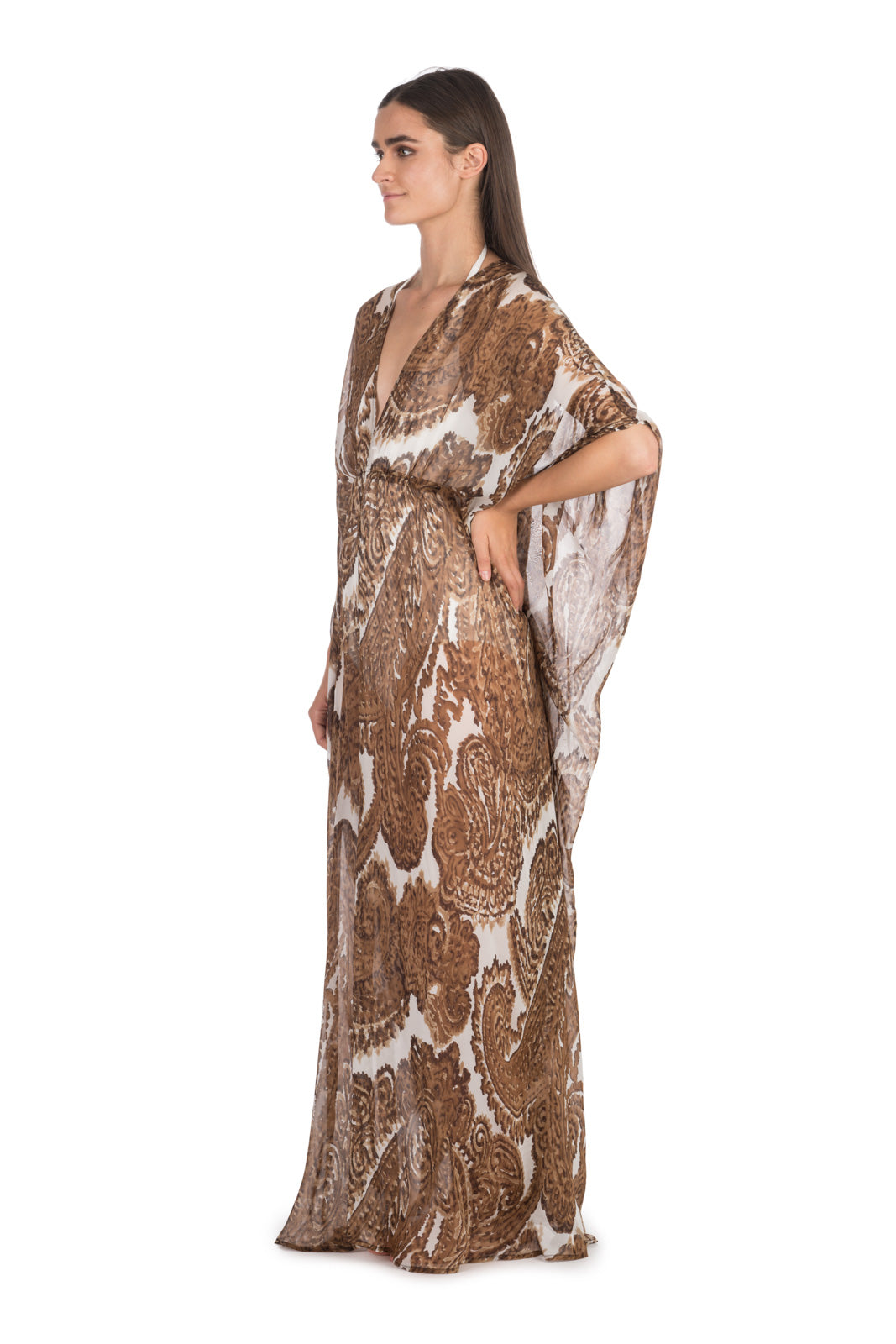 Paisley Silk Kaftan