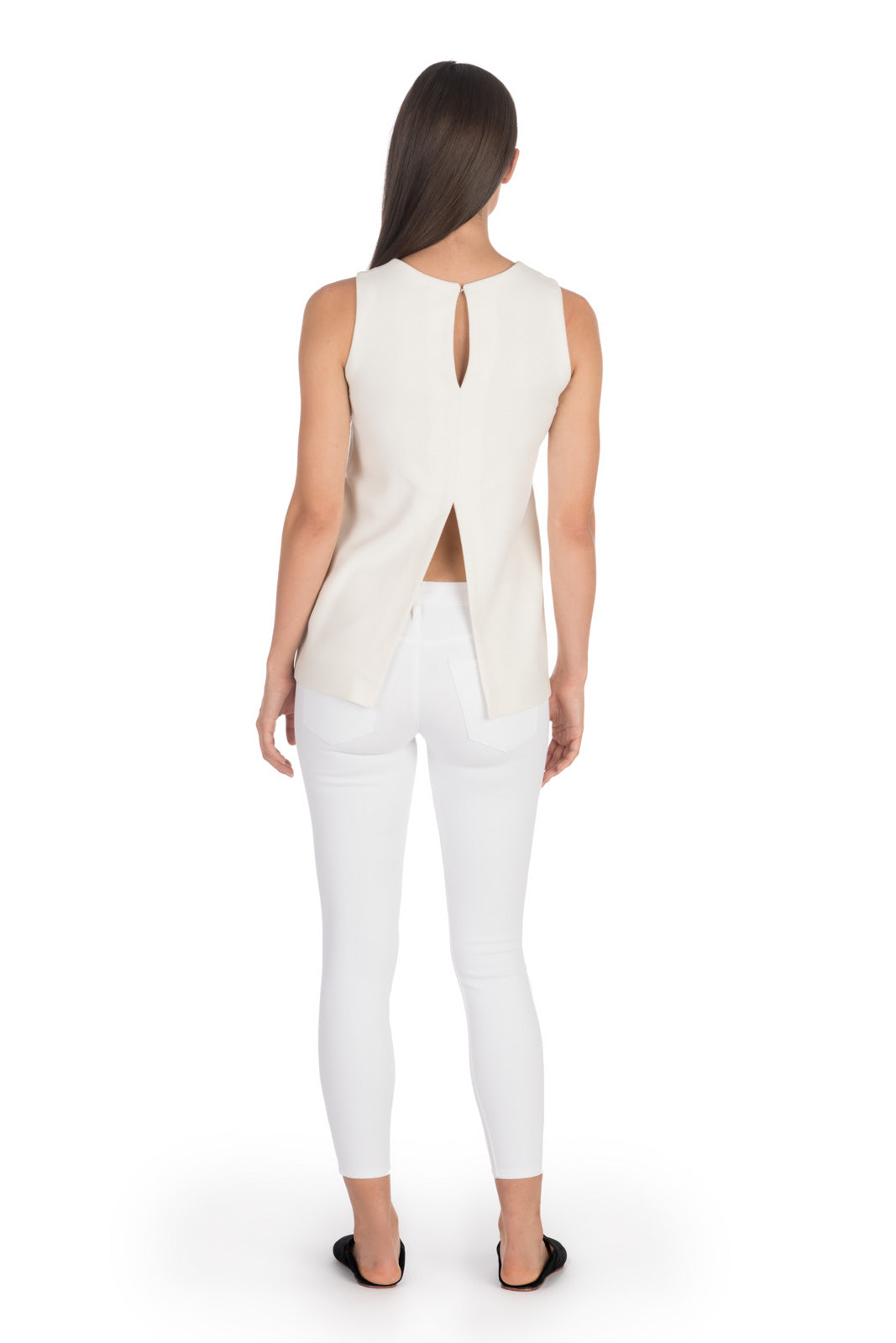 Ivory Moroccan Cashmere Tunic Top