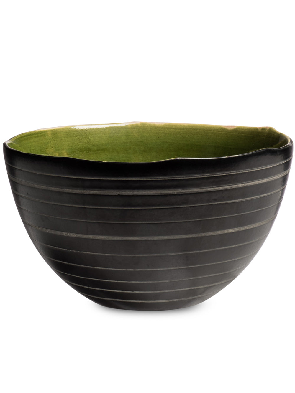 Green Glazed Salad Bowl