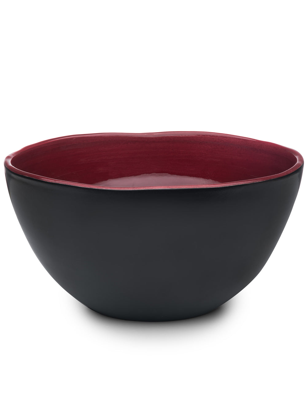 Red Glazed Salad Bowl