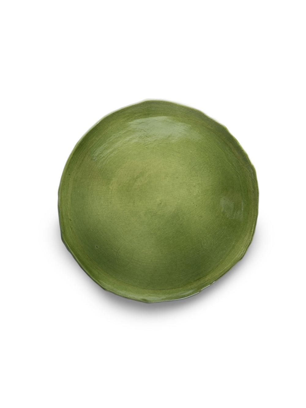 Green Glazed Salad Plate