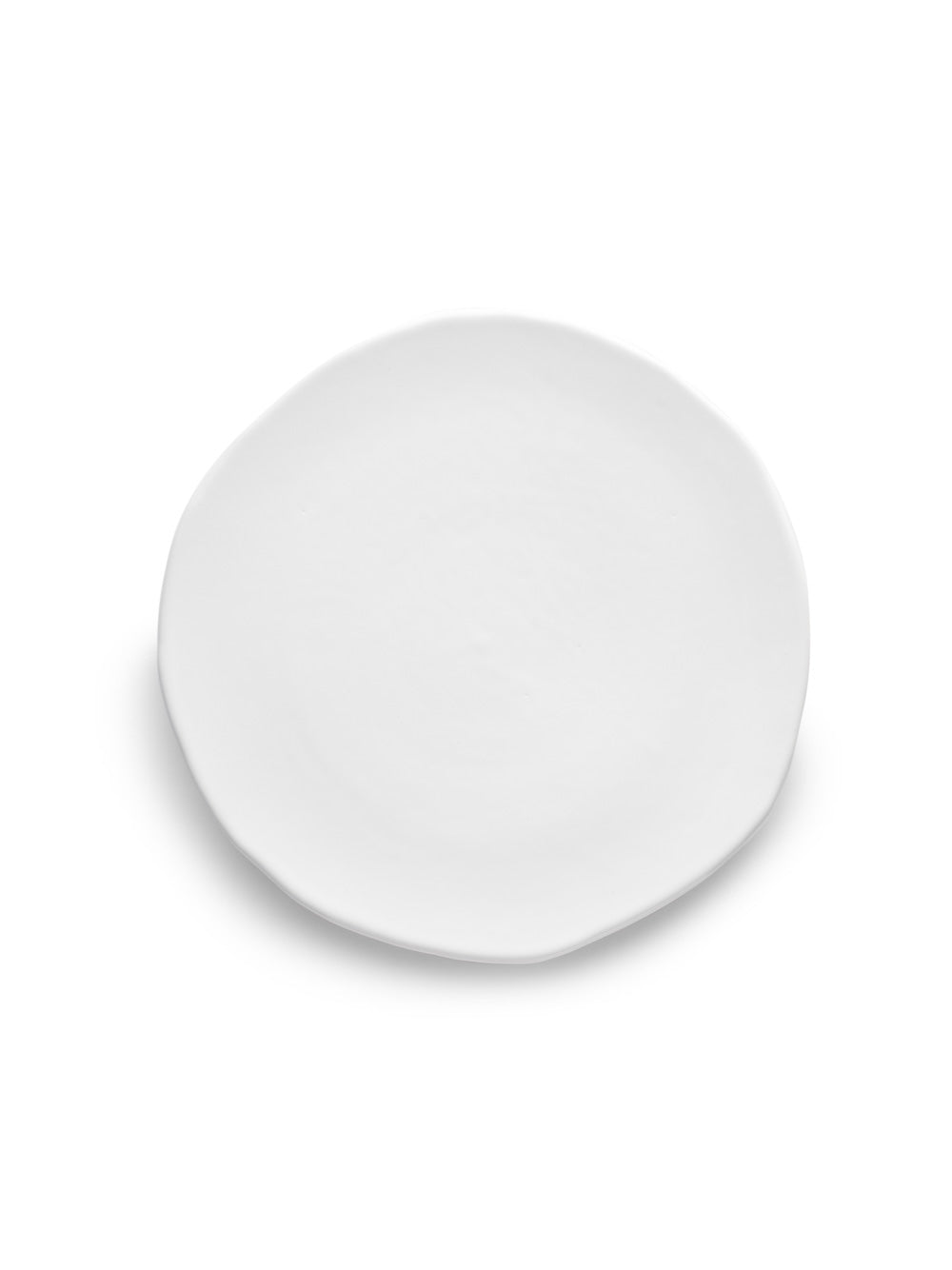 White Glazed Salad Plate