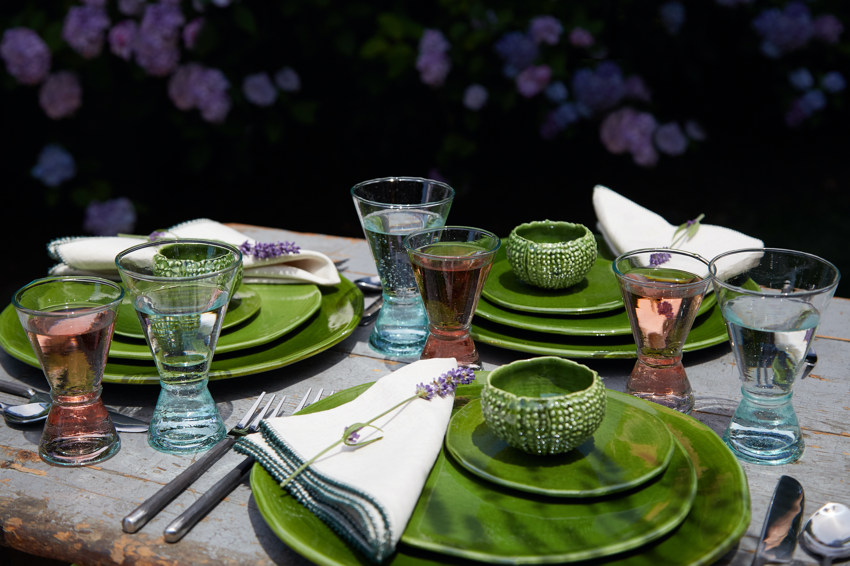 Large Handblown Atlas Glass (Set of 6)