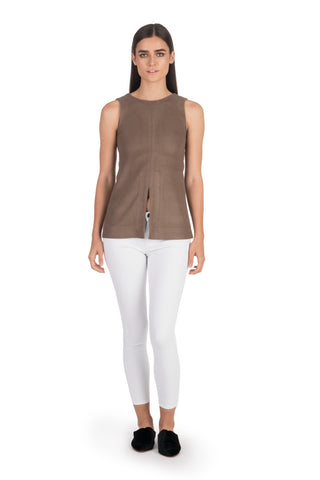 Taupe Moroccan Cashmere Tunic Top