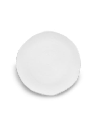 White Glazed Salad Plate